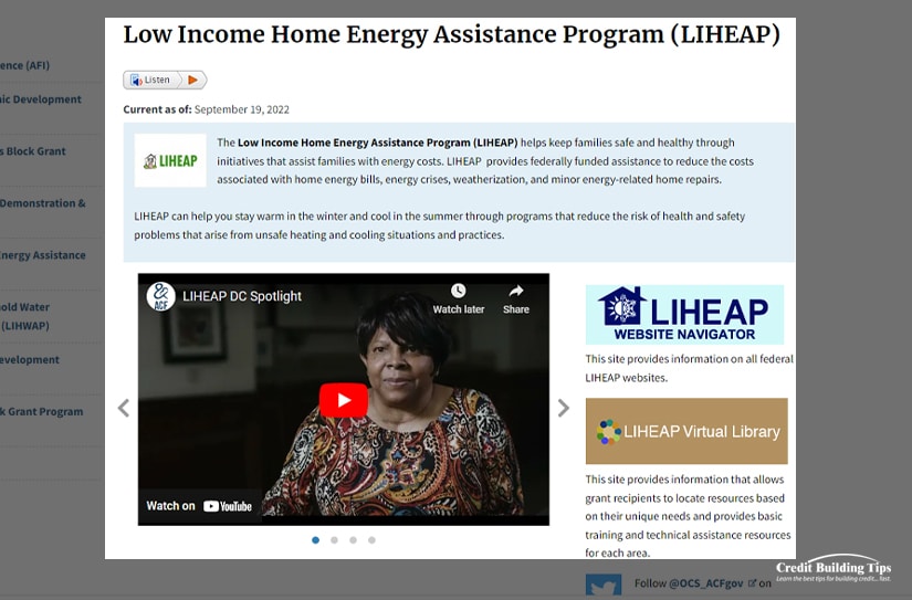 Low Income Home Energy Assistance Program