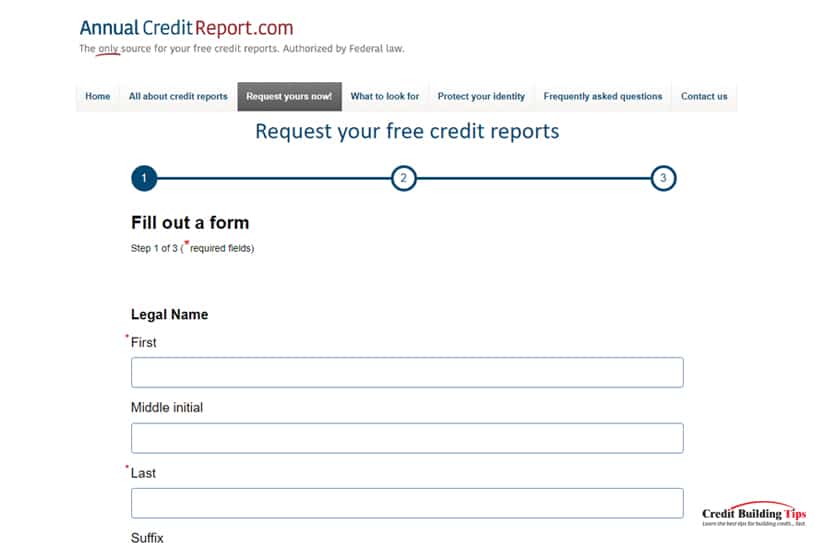 Annual Credit Report Request
