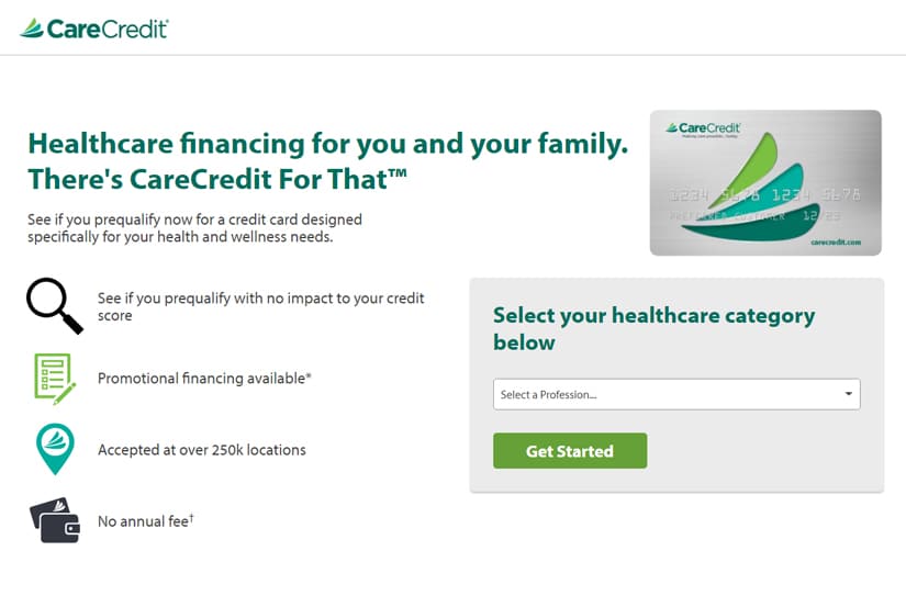 CareCredit Card Pre-Qualification