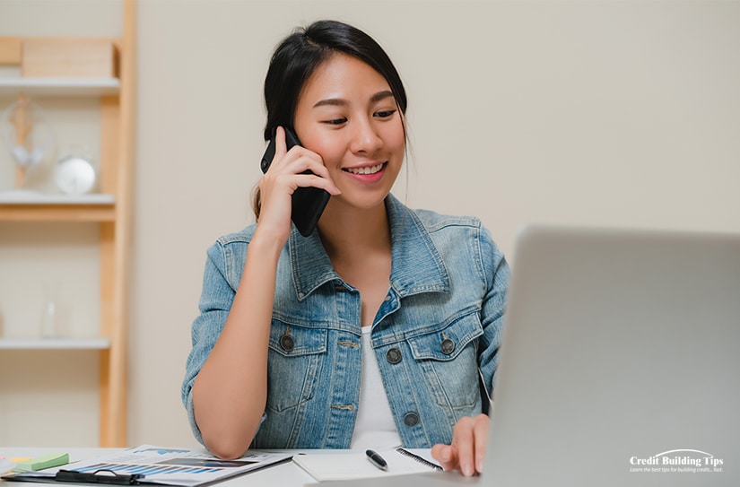 Woman Making a Call