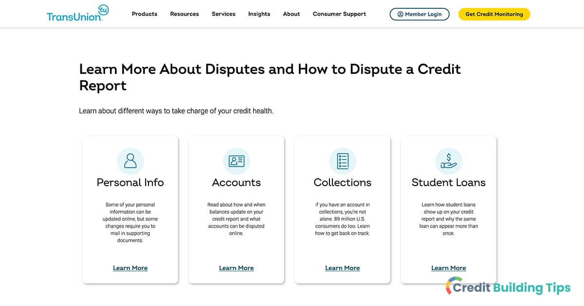 transunion dispute center to hack credit