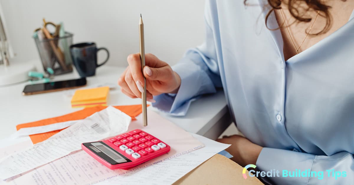 woman figuring out how much to spend with 1000 credit limit