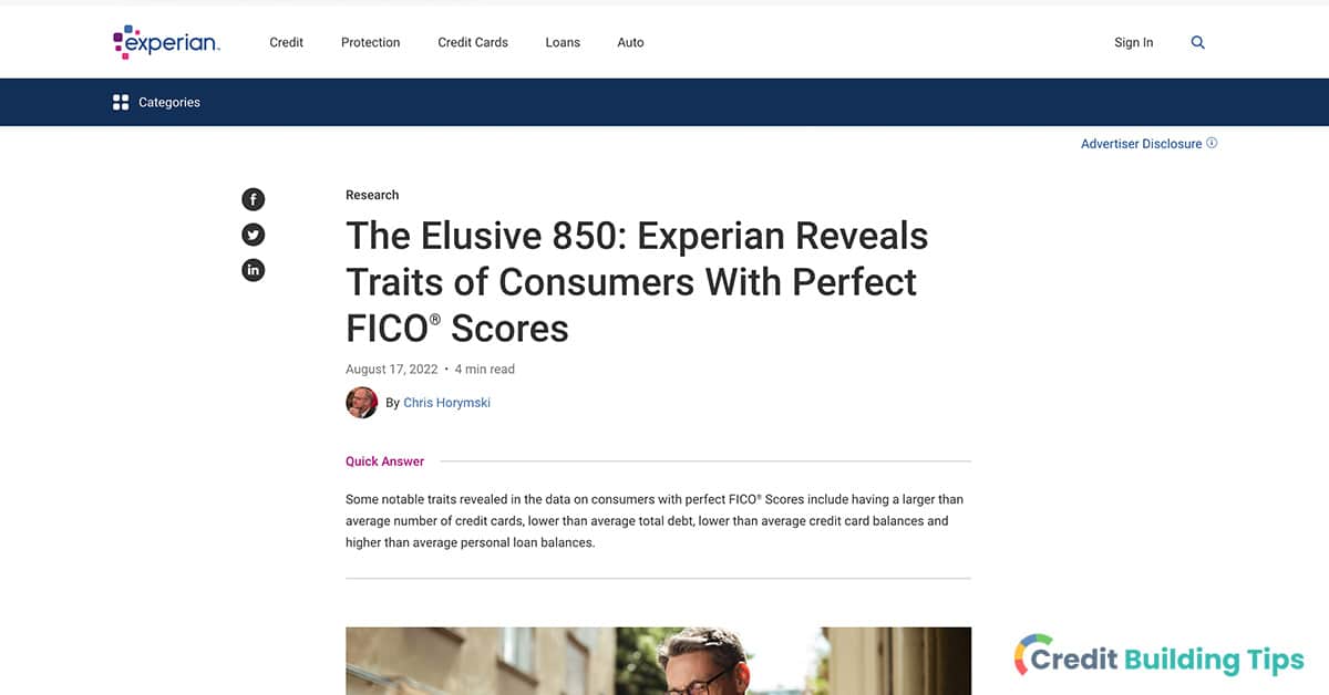 example of experian content to show difference between credit karma and experian