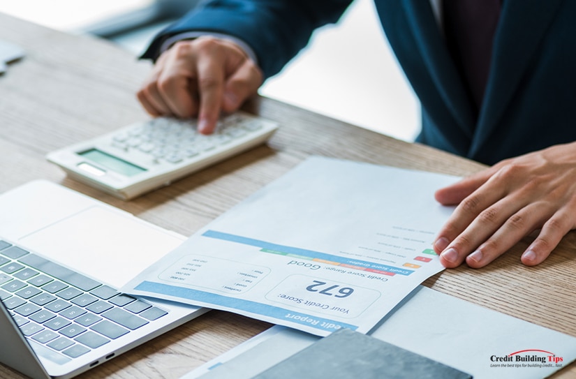 Person Checking Credit Report