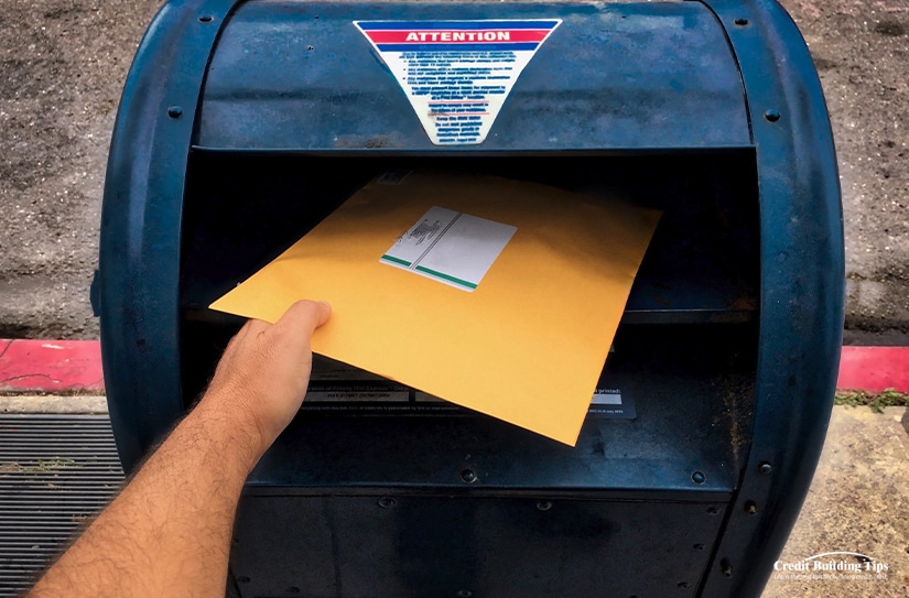 Person Mailing a Letter