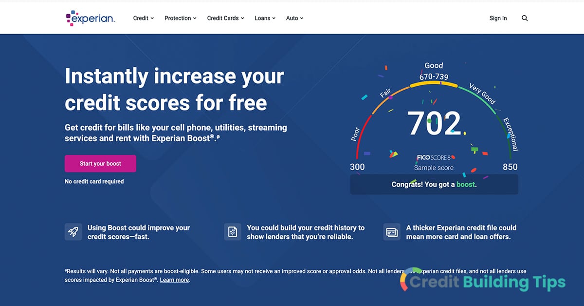 experian credit boost to increase credit score